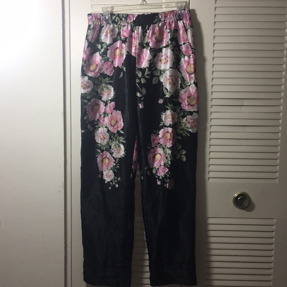 Floral Silk pants